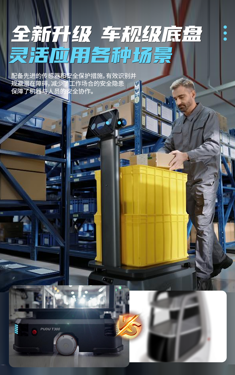T300 工业配送机械人-电动洗地机出租_手推式洗地机|扫地机_驾驶式洗地机|扫地车-八达国际
